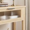 Wooden Entryway Table, 2 Tier Console Table with 2 Drawers, Sofa Table with Open Storage Shelf for Living Room, Foyer, Entryway - 4 of 4