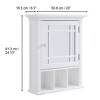 Neal Wall One Door Removable Medicine Cabinet - Elegant Home Fashions - 4 of 4