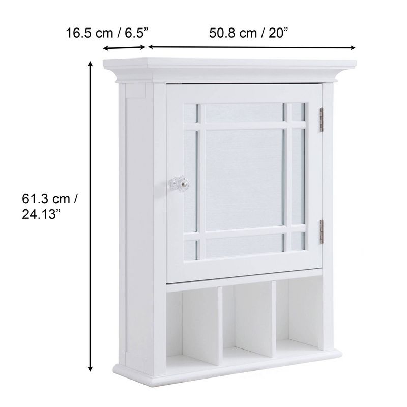 Neal Wall One Door Removable Medicine Cabinet - Elegant Home Fashions, 5 of 10