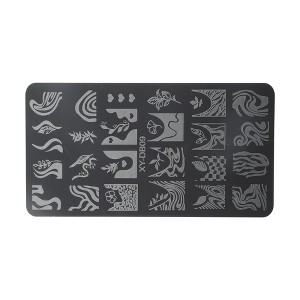 Unique Bargains Colorful Nail Art Stamp XY-DB0 Silver Tone 1 Pc - 1 of 4