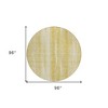 Gold Wheat And Ivory Botanical Leaves Washable Indoor Outdoor Area Rug - 3 of 4