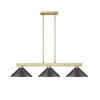 Cobalt 3-Light Billiards Light with Conical Metal Shades - Perfect for Game Rooms - 4 of 4