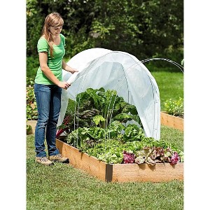 Gardeners Supply Company Garden Hoops Grow Tunnel Support | Greenhouse Raised Garden Bed Fabric Row Cover Arch Frame, Garden Stakes For Plants & - 1 of 2