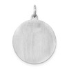 Black Bow Jewelry Sterling Silver Laser Etched Yorkshire Terrier Dog Pendant, 19mm - 3 of 4