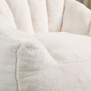 GlasFlength Bean Bag Seats Comfortable Premium Memory Foam Lounge Chair with Removable Cover for Living Room Bedroom, White, 41.4"*35"*30.7" - 3 of 4