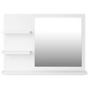 vidaXL Bathroom Mirror White 23.6"x4.1"x17.7" Engineered Wood - 4 of 4