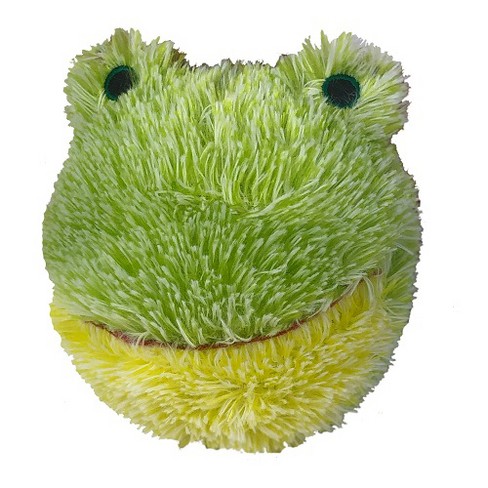 Green frog squeaky dog toy hotsell