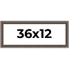 PosterPalooza | Panoramic Ornate Black Picture Frame - UV Acrylic, Foam Board Backing, Hanging Hardware - 2 of 4