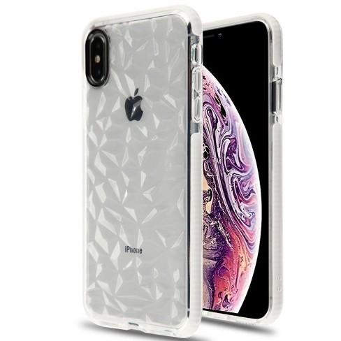 Mybat For Apple Iphone Xs Max Clear White Polygon Corner Guard