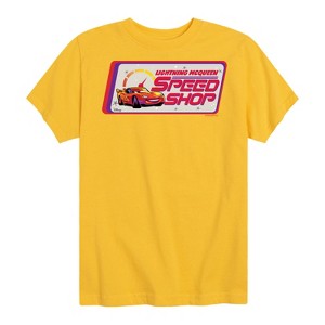 Boys' - Disney - Lightning McQueen's Speed Shop Short Sleeve Graphic T-Shirt - 1 of 4