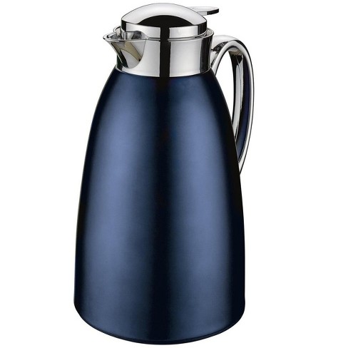 Cilio venezia Insulated Server, Glass Liner, Blue, 34 Fl. Oz