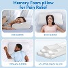 Zibroges Neck pillow, 3-layer memory foam neck pillow for neck pain, cool and breathable, adjustable sandwich pillow - 3 of 4