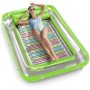 Jasonwell 4-in-1 Inflatable Tanning Lounger, Sun Tan Tub & Pool Raft, Water-Filled Mat for Adults & Kids (Large), Lime with Reflective Base - 2 of 4