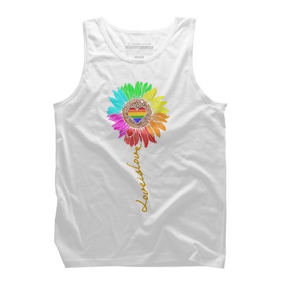 Adult Design By Humans Love Is Love Daisy Rainbow Pride By KangThien Tank Top
