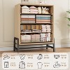Garvee 4 Drawer Dresser for Bedroom, Tall Freestanding Storage Chest with Wide Wood Drawers and Metal Handles - 4 of 4