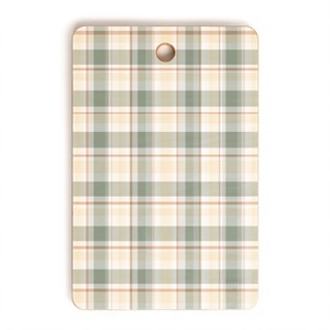Lisa Argyropoulos Light Cottage Plaid Rectangle Cutting Board - Deny Designs - 1 of 3