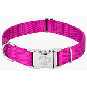 Country Brook Petz Premium Nylon Dog Collar with Metal Buckle for Small Medium Large Breeds - Vibrant 30+ Color Selection - 1 of 4