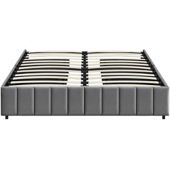 Yaheetech Upholstered Bed Frame Without Headboard With 4 Storage Drawers