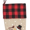 C&F Home 20" Snowman Wonder Winter Wonderland Plaid Cuff Hanging Large Christmas XMAS Stocking - 2 of 3