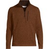 Lands' End Men's Quarter Zip Sweater Fleece - 3 of 4