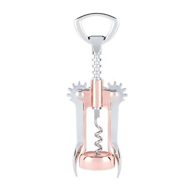 True Spiral Winged Corkscrew, Self Centering Worm, Bottle Opener, Rubber  Grip Arms, Silver Finish : Target