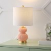 JONATHAN Y Daphne Contemporary Transitional Metal/Glass Ribbed Gourd LED Table Lamp - 2 of 4