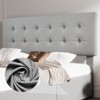 Bed Frame with 4 Storage Drawers, Linen Upholstered Platform Bed Frame with Wooden Slats Support, Button Tufted Design - 3 of 4