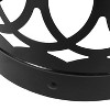 CAVINAS 18"Hollow Open Curved Outdoor End Table,Cylindrical Iron Side Table for Poolside,Porch,Outdoor Furniture,Indoor&Outdoor Table - 4 of 4