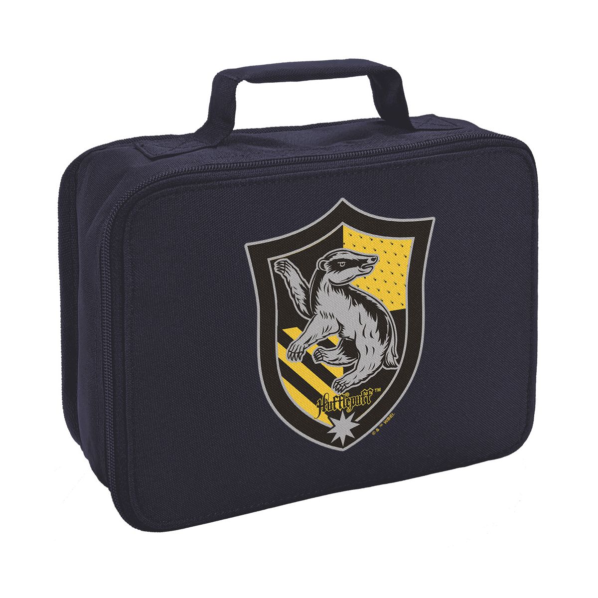 Harry Potter Hufflepuff Plaid Crest Insulated Soft Sided Lunch Box - thumbnail 7