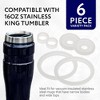 Impresa 2 Sets of Thermos Stainless King - Compatible 16 Ounce Travel Tumbler/Mug Gaskets/Seals - BPA-/Phthalate-/Latex-Free - 2 of 4