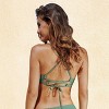 Women's Textured Strappy Back Swim Bikini Top - Cupshe - 3 of 4