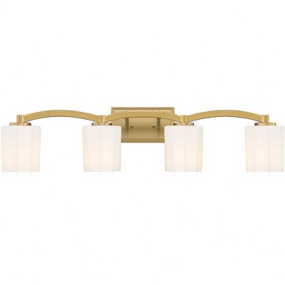 Savoy House Whitney 4 - Light Vanity in  Warm Brass