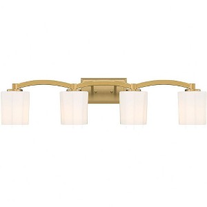 Savoy House Whitney 4 - Light Vanity in  Warm Brass - 1 of 1