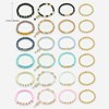 6 Sets Bohemian Stackable Stretch Bracelets Multi-color Boho Jewelry for Women with Various Charms - 3 of 4