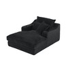 Resenkos 47.24 inch modern comfortable cushioned compression sofa with unique cushion design, Lounge chair for Living room, Bedroom, - 4 of 4