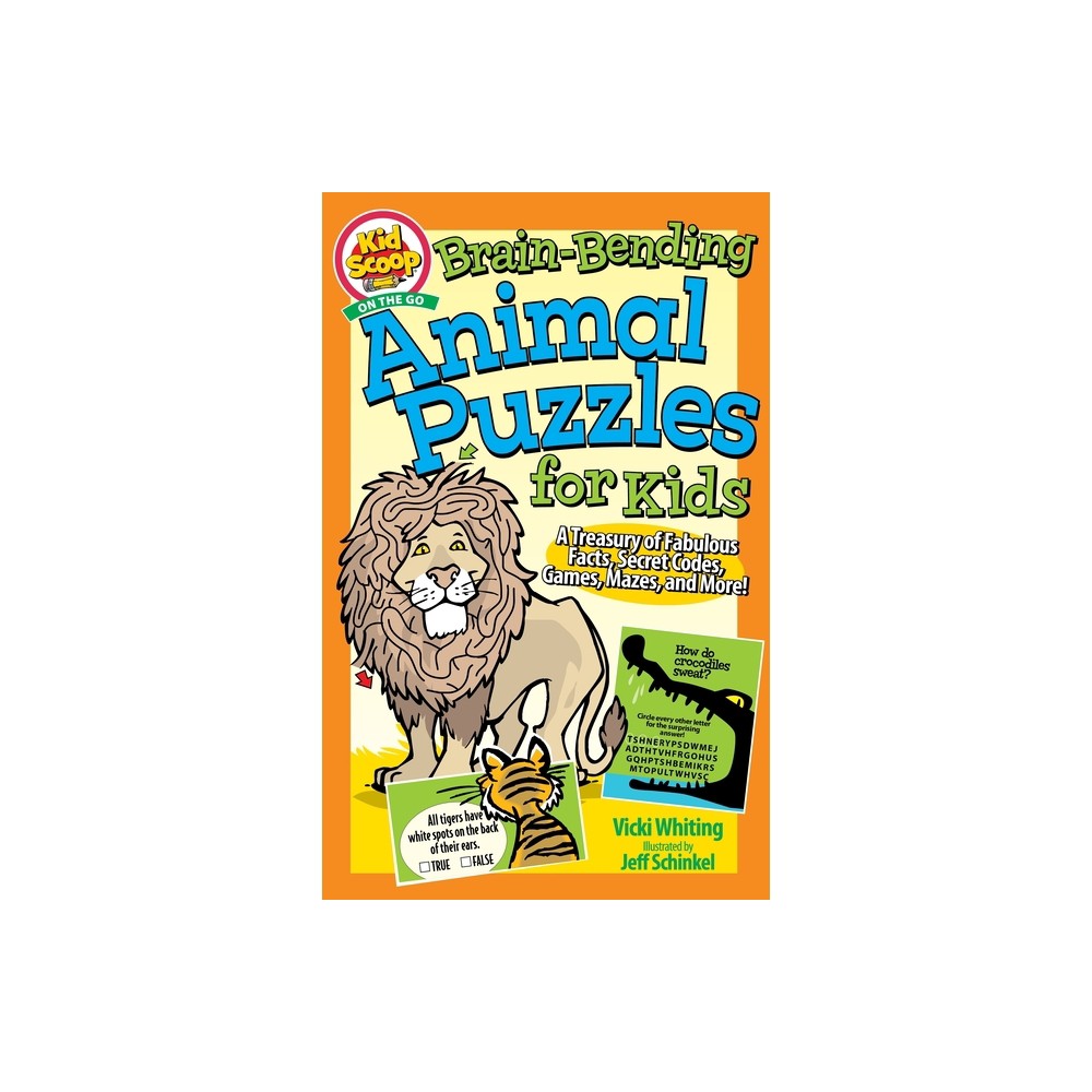 Brain-Bending Animal Puzzles for Kids - by Vicki Whiting (Paperback)