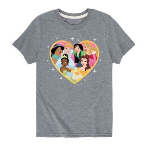 Girls' - Disney Princess - Princesses All Together Short Sleeve Graphic T-Shirt - 1 of 4