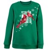 Collections Etc Snowy Cardinal Sweatshirt - 2 of 4