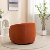 SEYNAR Modern Glam Teddy Fabric Upholstered 360 Degree Swivel Accent Armchair - 3 of 4