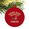 Sacred Heart University Pioneers Logo Wood Christmas Tree Holiday Ornament - 4 of 4