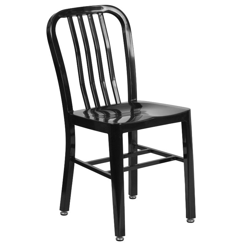 Flash Furniture Commercial Grade Metal Indoor-Outdoor Chair, 1 of 13