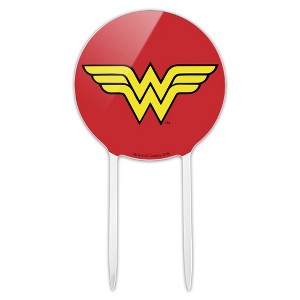 Wonder Woman Classic Logo Acrylic Cake Topper - 1 of 4