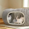 Cat Tunnel Bed for Indoor Cats, Cat Cave Bed,for Kitten Large Cats, Cat Tunnel Christmas Tree Skirt - 2 of 4