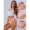 Allegra K Women's Low-Waisted Invisible Breathable V-Waisted Briefs - 3 of 4