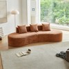GDFStudio Mara 109'' Modern 5-Seater Curved Velvet Upholstered Sectional Sofa - 2 of 4