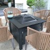 NAYSAYE Grill Racks 2 in 1 Patio Table Fire Pit for Outdoor Enjoyment and Atmosphere, Black, 26.37"*24.01"*9.05" - 2 of 4