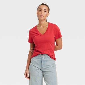 Women's Short Sleeve V-Neck T-Shirt - Universal Thread™ - 1 of 4