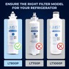 Mist LG LT800P Compatible with ADQ73613401, Kenmore 9490, 46-9490, ADQ73613402 Refrigerator Water Filter (3pk) - 2 of 4