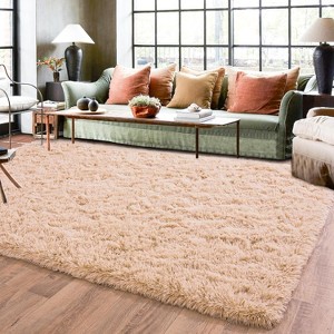 Soft Shag Area Rug 6x9 for Living Room or Bedroom, Fluffy Non-Slip Plush Carpet, Cozy Fuzzy Indoor Rug for Kids Room - 1 of 4