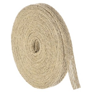 Unique Bargains Burlap Wired Soft Decorative Ribbon Trims for Gift Wrapping - 1 of 4